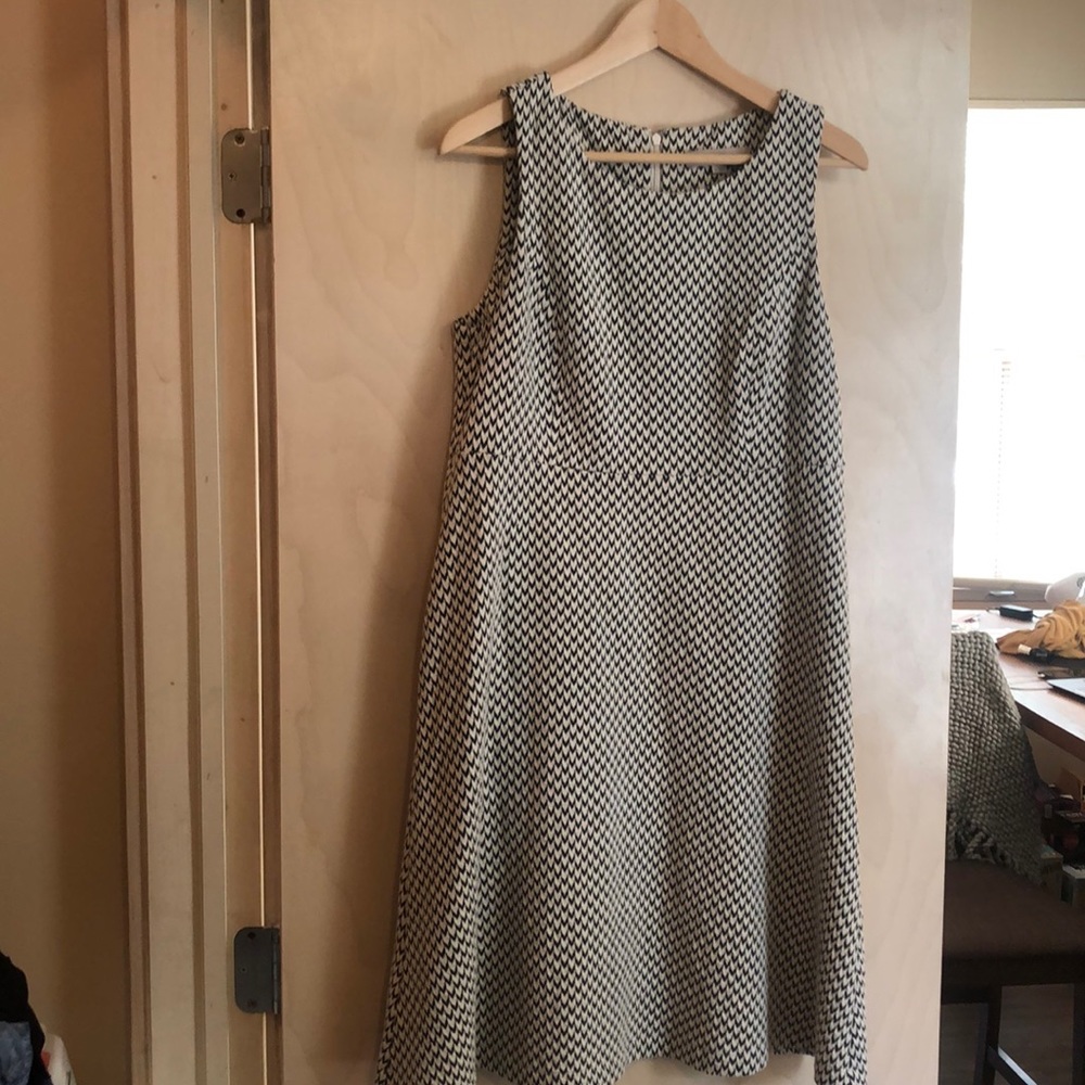 LOFT Black and White Dress